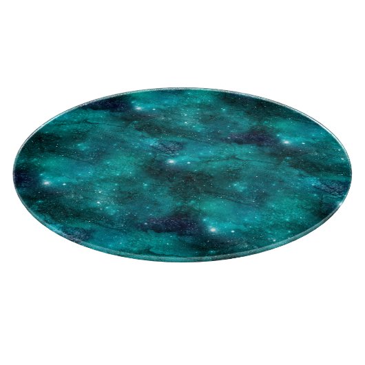 Planche À Découper Série Galaxy Turquoise 8  (Coin)