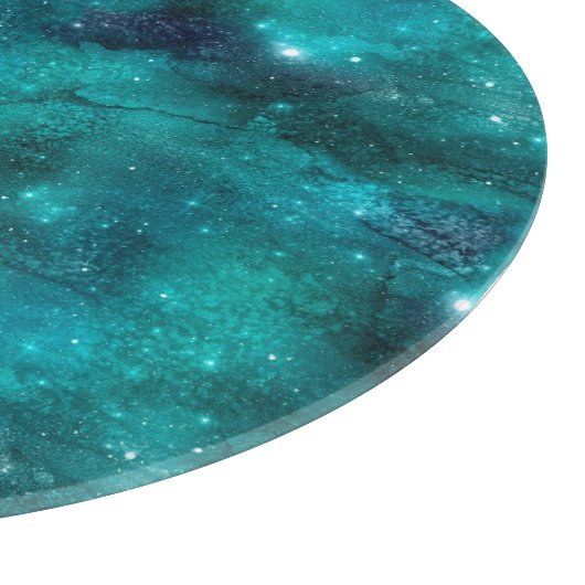 Planche À Découper Série Galaxy Turquoise 8  (Coin)