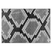 Planche À Découper Serpent copie grise, de blanc et de noir (Devant)