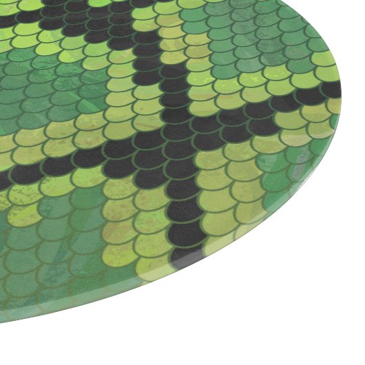 Planche À Découper Serpent noir et vert (Coin)