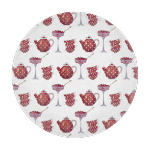 Planche À Découper Service à thé Red Spotty et motif fraises