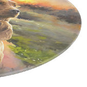 Planche À Découper setter irlandais avec chiot (Coin)