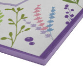 Planche À Découper Shabbat Challah Commission de coupe Hébreu Floral (Coin)