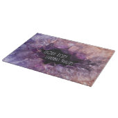 Planche À Découper Shabbat hébreu Shalom Faux Amethyst Stone Challah (Coin)
