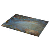 Planche À Découper Shabbat hébreu Shalom Faux Gem Stone Challah (Coin)