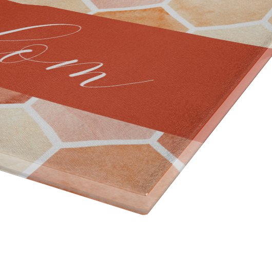 Planche À Découper Shabbat Shalom Honey Comb Élégant Challah (Coin)