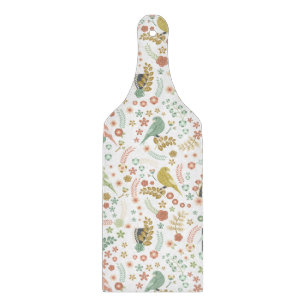 Planche À Découper Shabby Birds & Branches Blanc