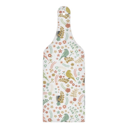 Planche À Découper Shabby Birds & Branches Blanc (Devant)