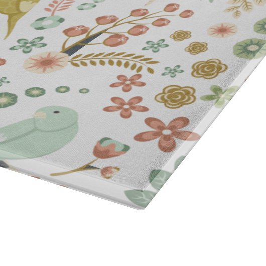 Planche À Découper Shabby Birds & Branches Blanc (Coin)