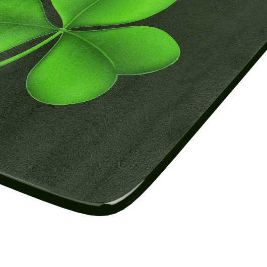 Planche À Découper Shamrock sur cbcnt vert foncé (Coin)