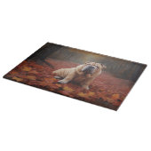 Planche À Découper Shar Pei dans l'automne Feuilles automne Inspire (Coin)