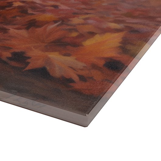 Planche À Découper Shar Pei dans l'automne Feuilles automne Inspire (Coin)