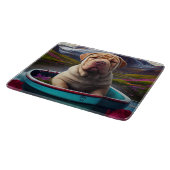 Planche À Découper Sharpei sur une pagaie : une aventure Pittoresque (Coin)