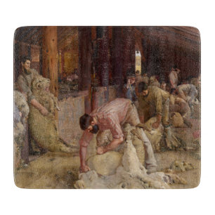 Planche À Découper Shear the Rams (Australian Art) (Tom Roberts)