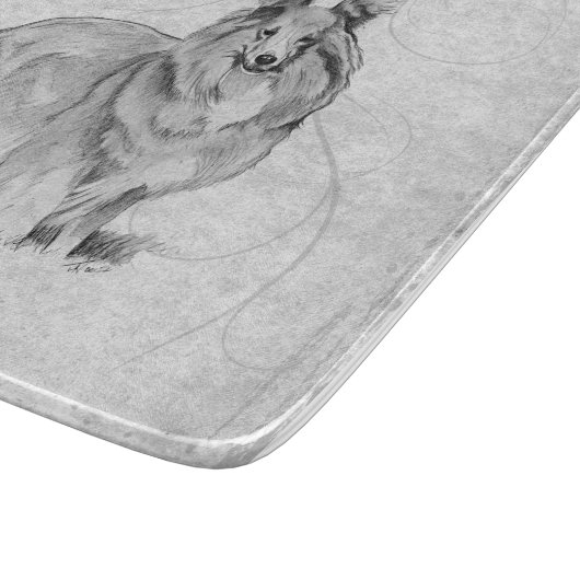 Planche À Découper Sheltie (Coin)