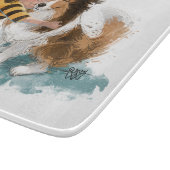 Planche À Découper Sheltie and Boy Dog Hug (Coin)