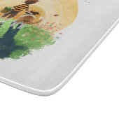 Planche À Découper Sheltie Dog and Boy Walk in Sunset (Coin)