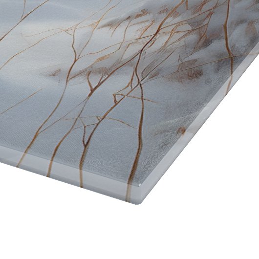 Planche À Découper Shetland Sheepdog Laisser neiger Noël (Coin)