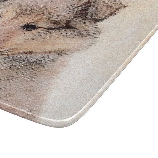 Planche À Découper Shetland Sheepdog Puppy Peinture Chien original ar (Coin)