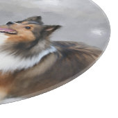 Planche À Découper Shetland Sheepdog Shelter Noël (Coin)