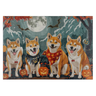 Planche À Découper Shiba Inu Halloween Éffrayant