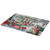 Planche À Découper shopping de Noël rétro (Coin)