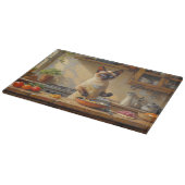 Planche À Découper Siamese Cat Cooking in Kitchen (Coin)