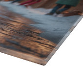 Planche À Découper Siberian Husky Dogs Christmas Snow Holiday (Coin)