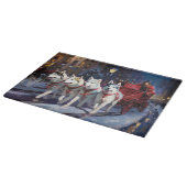 Planche À Découper Siberian Husky Saison de Fêtes de Noël (Coin)