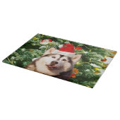 Planche À Découper Sibérie Husky Arbre de Noël Ornements Snowman (Coin)