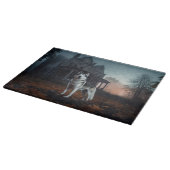 Planche À Découper Sibérie Husky Halloween effraie (Coin)