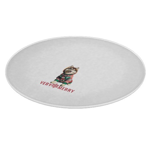 Planche À Découper Sibérie Husky Holiday (Coin)