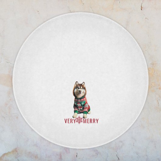 Planche À Découper Sibérie Husky Holiday