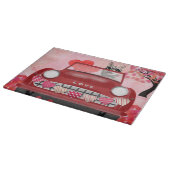 Planche À Découper Sibérie Husky voiture avec les coeurs Valentine's (Coin)