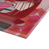 Planche À Découper Sibérie Husky voiture avec les coeurs Valentine's (Coin)