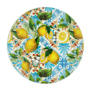 Planche À Découper  Sicilian style,summer art ,lemons  