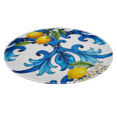 Planche À Découper sicilien, été, citron, mosaïque, bleu (Coin)
