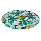 Planche À Découper sicilien, été, citron, mosaïque, vert, (Coin)