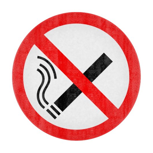 Planche À Découper Signe NO Smoking - Signal UK (Devant)