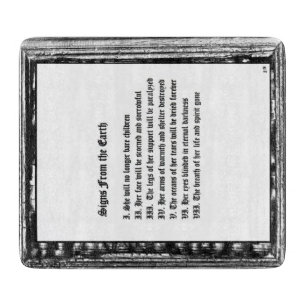 Planche À Découper Signes De La Terre