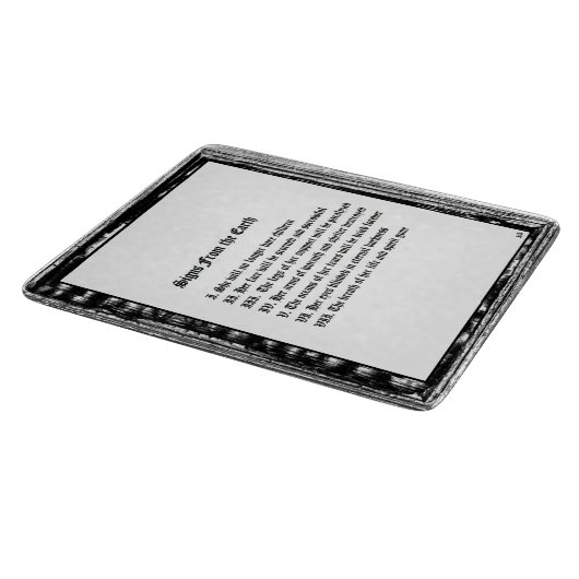 Planche À Découper Signes De La Terre (Coin)