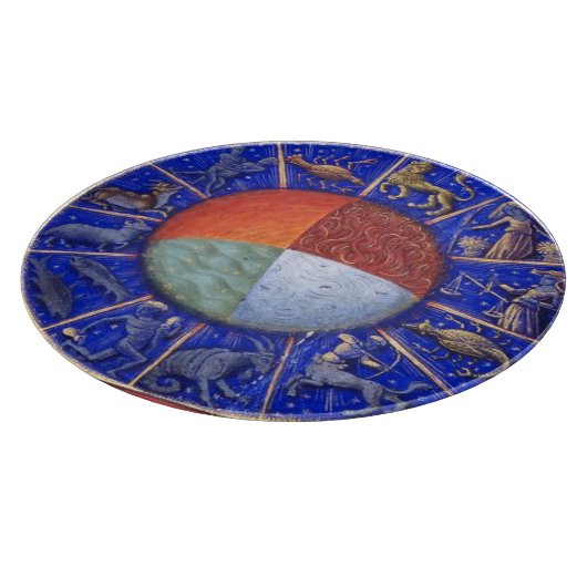 PLANCHE À DÉCOUPER SIGNES ZODIAQUES À QUATRE ÉLÉMENTS (Coin)