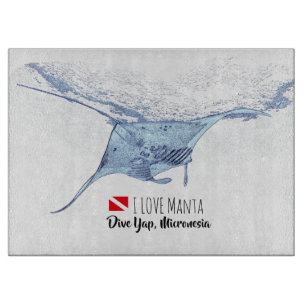 Planche À Découper Silhouette de Manta ray
