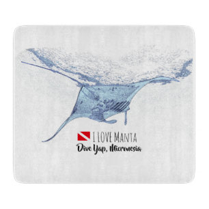 Planche À Découper Silhouette de Manta ray