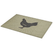 Planche À Découper Silhouette de poulet rustique (Coin)