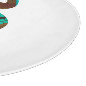 Planche À Découper Silhouette d'impression Brown et Turquoise de serp (Coin)