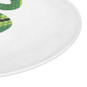 Planche À Découper Silhouette d'impression en noir et vert serpent (Coin)