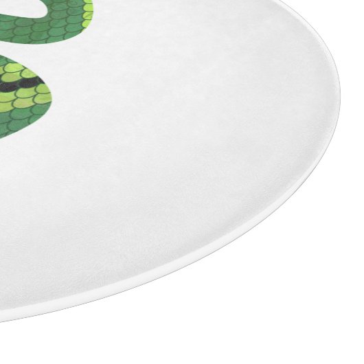 Planche À Découper Silhouette d'impression en noir et vert serpent (Coin)