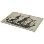 Planche À Découper Silhouette du navire avec voiles de billage (Coin)