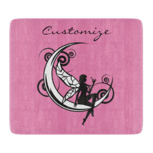 Planche À Découper Silhouette Fée Lune Thunder_Cove